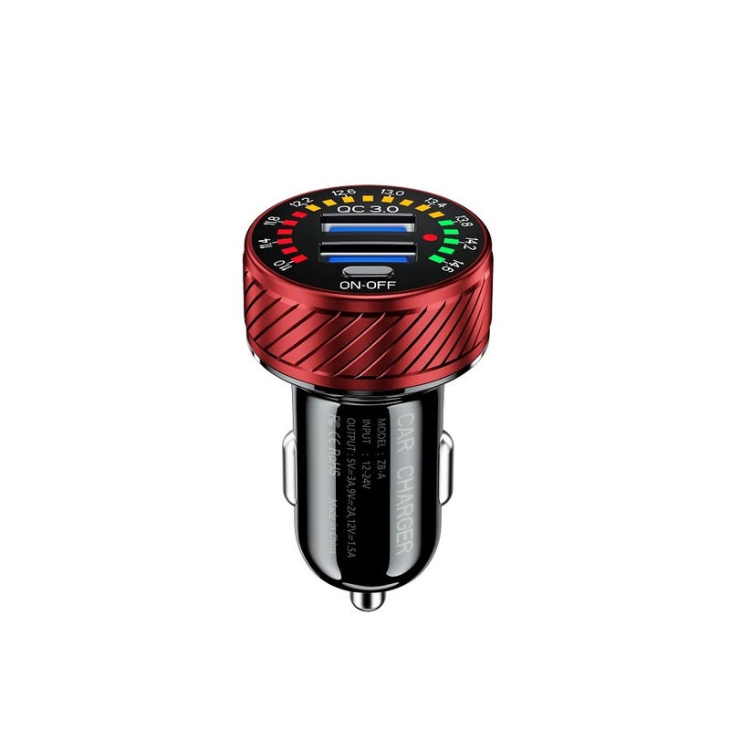 Bluejw Dual USB Car Charger Adapter with Independent ON/OFF Switches - Fast Charging Automobile Charger for 12V-24V Vehicles - Excellent Car Accessories - Image 1